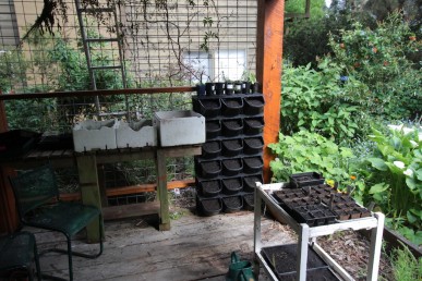 The Gro Wall fits neatly into my seed raising area, taking up very little space