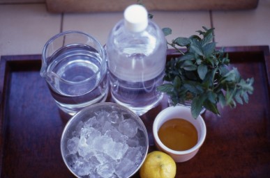 Sparkling peppermint drink, ingredients