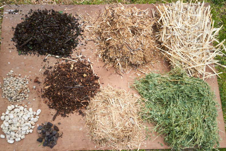 Garden mulches